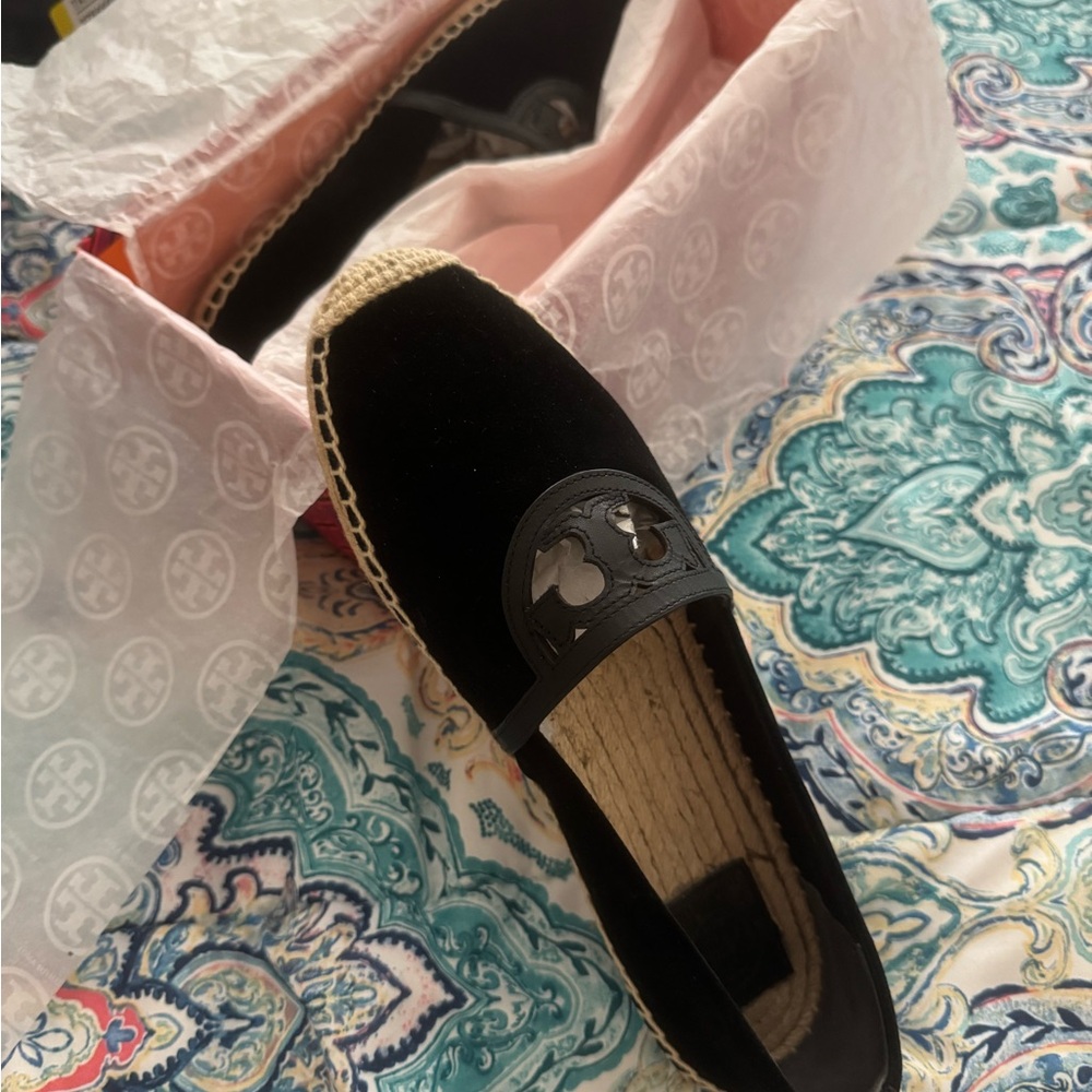 Black Espadrille Flats